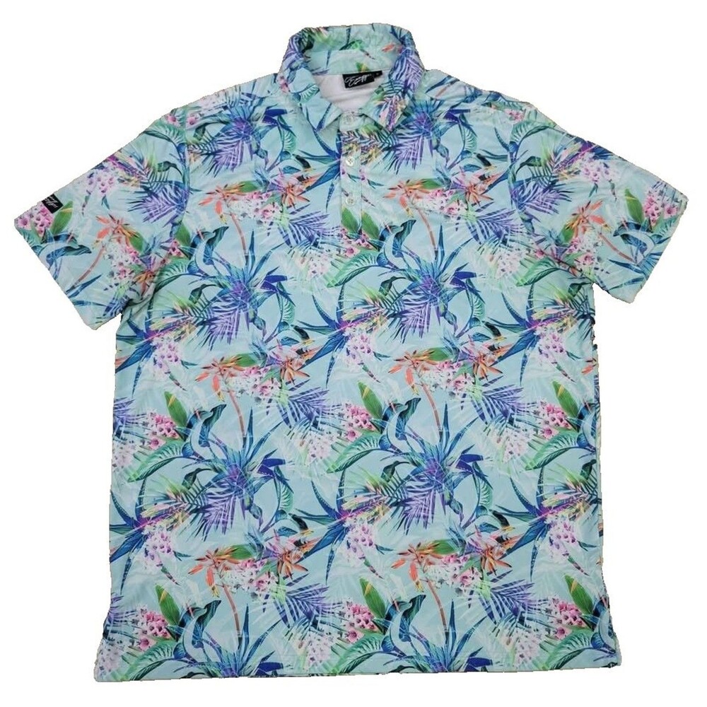 Sunday Swagger Men’s Large Performance Stretch Polo Shirt